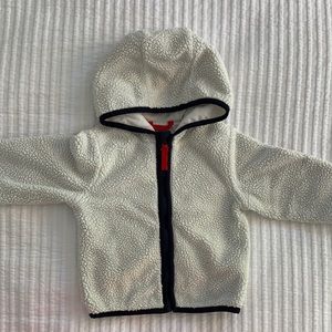 Primary white fleece jacket/sweatshirt